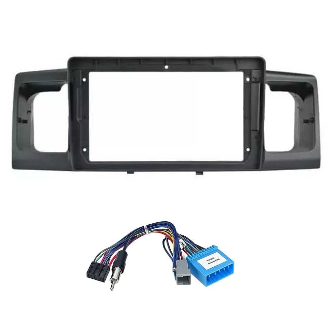 9 Inch Black Android Stereo Frame for Toyota Corolla 2003-2008 Premium ABS Scratch Resistant