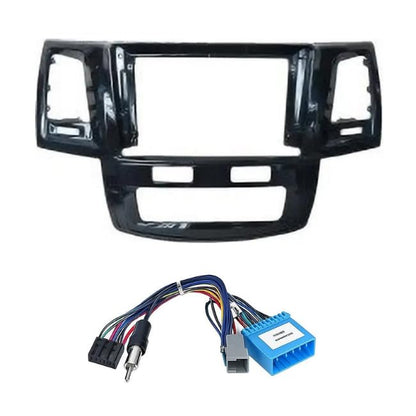 9 Inch Black Android Stereo Frame for Toyota Fortuner 2008-2014 Premium ABS Scratch Resistant