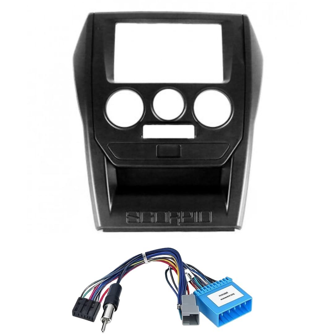 9 and 10.1 Inch Black Android Stereo Frame for Mahindra Scorpio 2014-2019 S2 to S11 Models