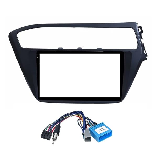 9 inch Android stereo fascia frame for Hyundai i20 Elite 2018-2019 with power cable connector