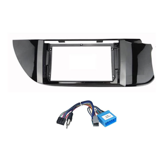 9 inch Android stereo fascia frame for Maruti Alto K10 2016-2020 with wiring harness.
