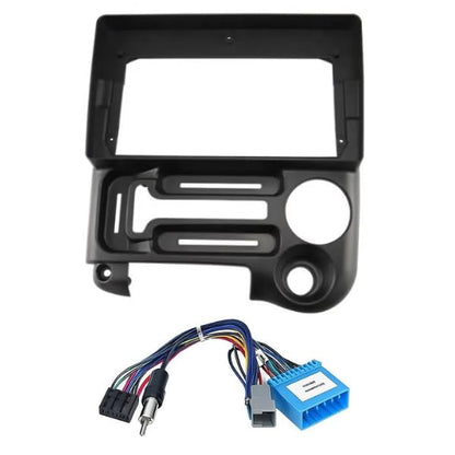 9 inch black premium ABS Android stereo frame for Hyundai Santro Xing 2006-2015 with plug and play wiring