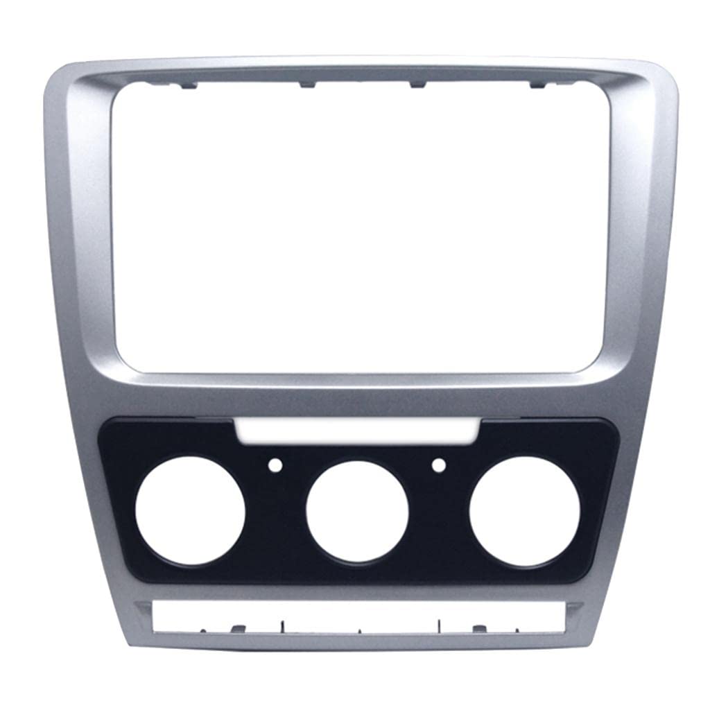 9 inch premium ABS plastic Android stereo frame for Skoda Octavia 2010-2013 with matte finish and OEM fitment