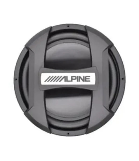 Alpine SWJ-12S4 12 inch subwoofer delivering 250W RMS and 750W peak power with deep bass and durable construction for car audio systems