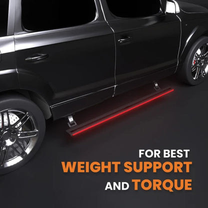 Audi Q7 2016+ Electric Side Step with RGB Lights & App Control | 300KG Load Capacity | Automatic Opening | 1.5 Second Extension | ADC-12 Aluminium Alloy Body | 2 Years Warranty