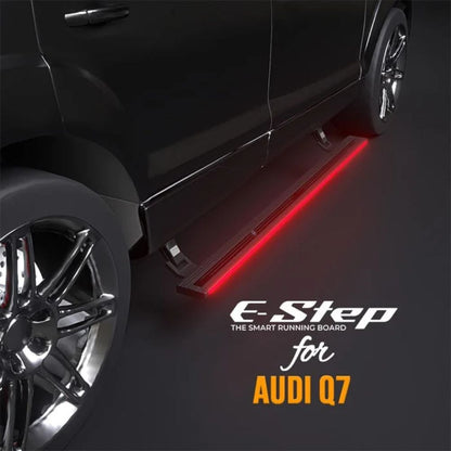 Audi Q7 2016+ Electric Side Step with RGB Lights & App Control | 300KG Load Capacity | Automatic Opening | 1.5 Second Extension | ADC-12 Aluminium Alloy Body | 2 Years Warranty