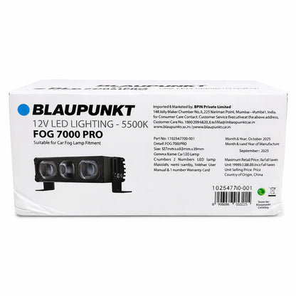 Auxiliary Light Blaupunkt FOG 7000 PRO | 200W LED Projector Fog Lamps | 5500K Cool White