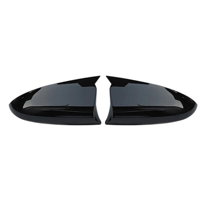 Batman style gloss black mirror covers set of 2 compatible with Hyundai Alcazar Creta Exter i20 and Verna enhancing sporty look and protecting mirrors