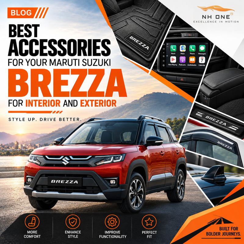 Best Accessories for Your Maruti Suzuki Brezza for Interior and Exterior