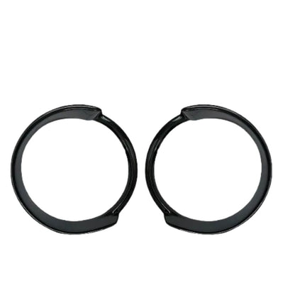  Mahindra Thar Roxx 2024+ Black Headlamp Garnish | Glossy Black | ABS Plastic | Tape-Based Installation | Custom Fit | Protects Against Scratches and Dust | Set of 2