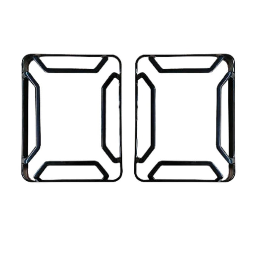  Mahindra Thar 2020+ Black Tail Light Garnish | Glossy Black | ABS Plastic | No Drilling | Pre-Attached Adhesive Tape | Exact Fit | Set of 2