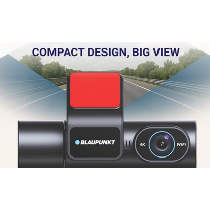 Blaupunkt BP DC 7080 Dash Camera | 4K Ultra HD Front + Dual 1080p | Triple Channel WiFi & GPS Dashcam | Sony STARVIS Sensor