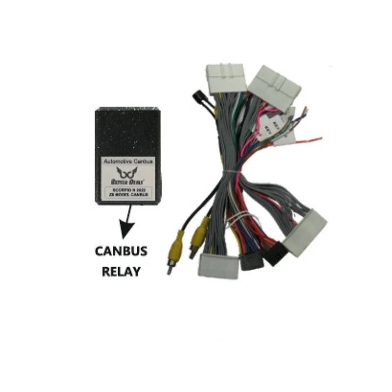 CANBUS wiring harness for Mahindra Scorpio N Z8 with power coupler plug and play OEM info retention system ensuring stable connection and full vehicle feature compatibility