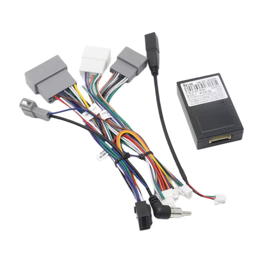 CANBUS wiring harness for Nissan Magnite and Kiger top model with power harness plug and play OEM info retention system ensuring stable connection and full vehicle feature support