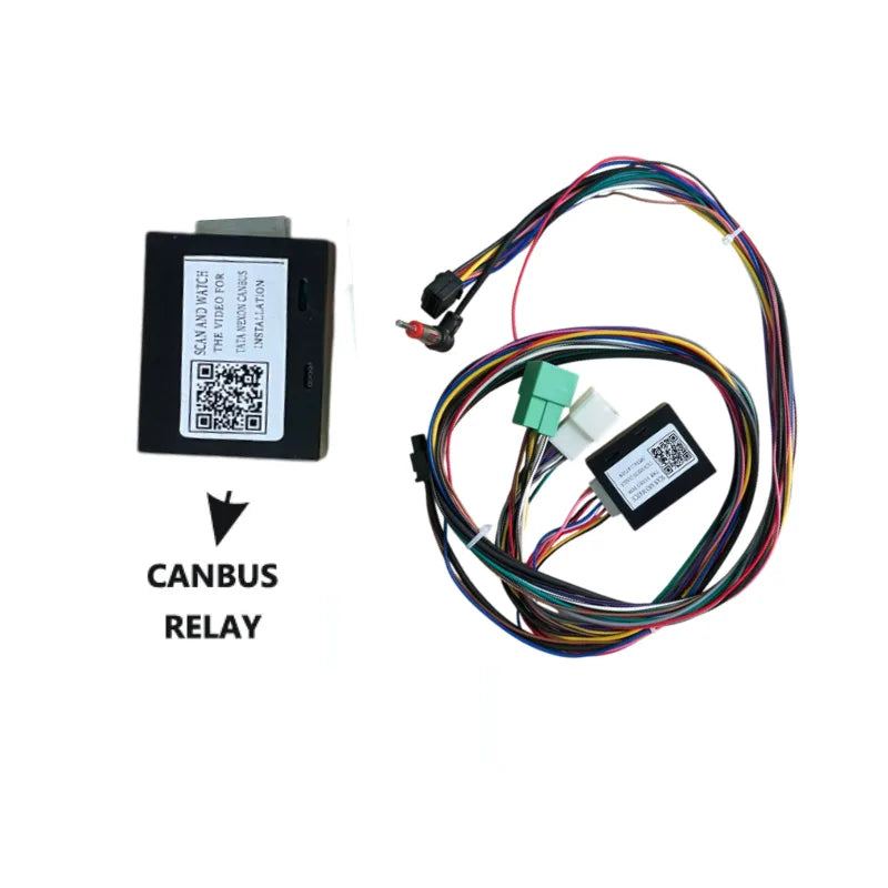 CANBUS wiring harness for Tata Safari 2024 present with power coupler plug and play OEM info retention system ensuring stable connection and full vehicle feature integration
