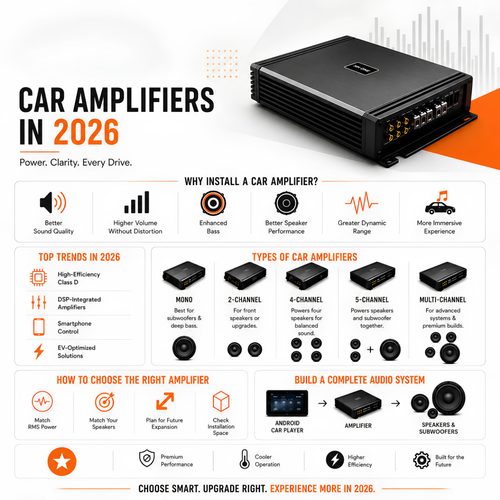 Car Amplifiers in 2026: Complete Buyer's Guide to Better Sound, Power & Performance