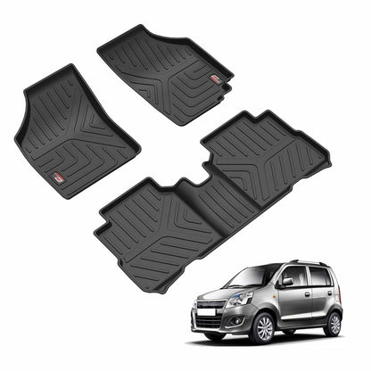 Car Floor Mats for Maruti Suzuki Wagon-R (2011–2018)