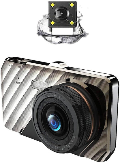 Bluzon BO-DV512 Full Touch Dashcam | Front & Rear | Full HD 1080P | Voice Recording | Loop Recording