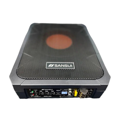 Sansui EGON-1000 Active Underseat Subwoofer | 10 Inch Ultra Slim Powered Subwoofer | 1000W Max Power