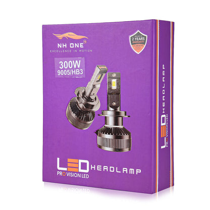 NH ONE LED Headlight Bulb 9005/HB3 300W Pro Vision