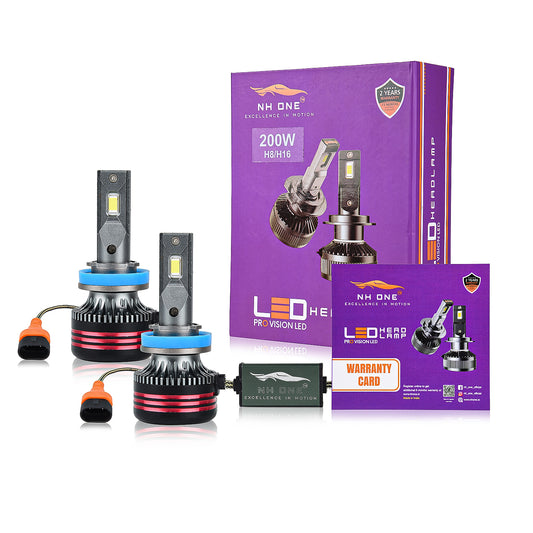 NH ONE LED Foglamp Bulb H8/H16 200W Pro Vision