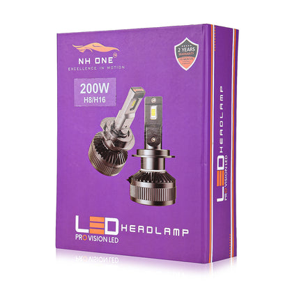 NH ONE LED Foglamp Bulb H8/H16 200W Pro Vision