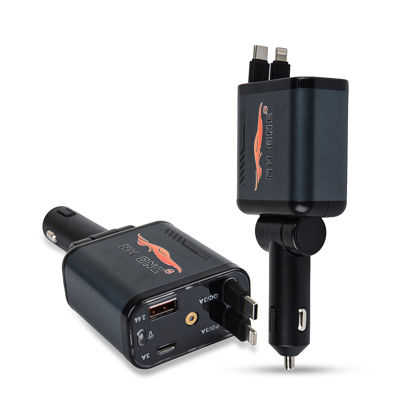 NH ONE 4-in-1 Fast Car Charger, 100W Max Output with Starlight Projector