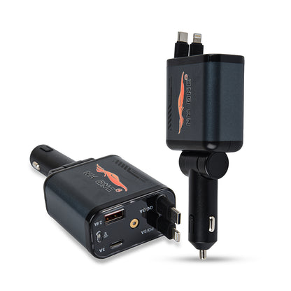 NH ONE 4-in-1 Fast Car Charger, 100W Max Output with Starlight Projector