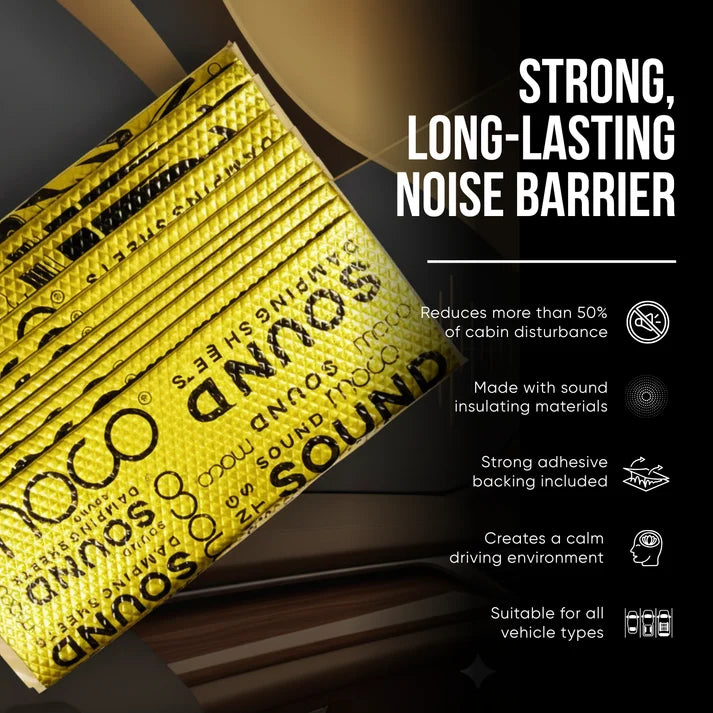 MOCO DS-02 Damping Sheet 2.2mm – Box of 10 Sheets for Car Sound & Vibration Reduction
