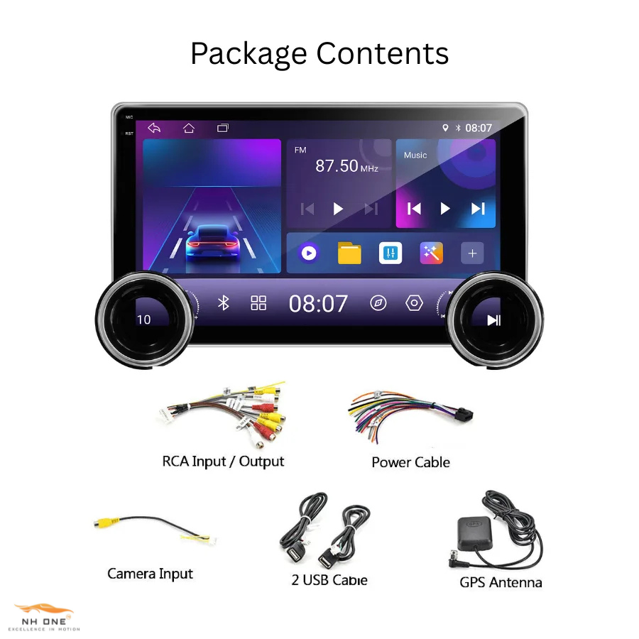 Diamond 2K X80s 10.1″ Android Stereo (4GB+64GB) with Dual Knob, Wireless CarPlay & Cooling Fan