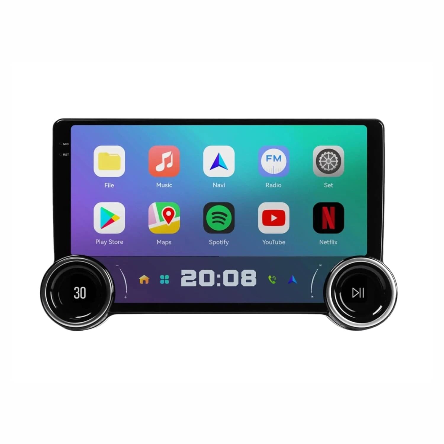 Diamond 2K X80s 10.1 inch Android stereo with physical dual knobs active cooling fan and 4GB RAM 64GB ROM