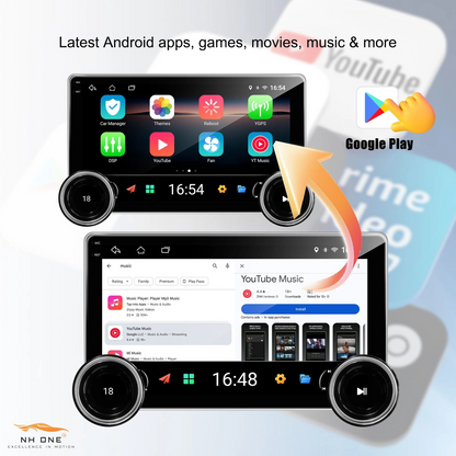 Diamond 2K X80s 10.1″ Android Stereo (4GB+64GB) with Dual Knob, Wireless CarPlay & Cooling Fan