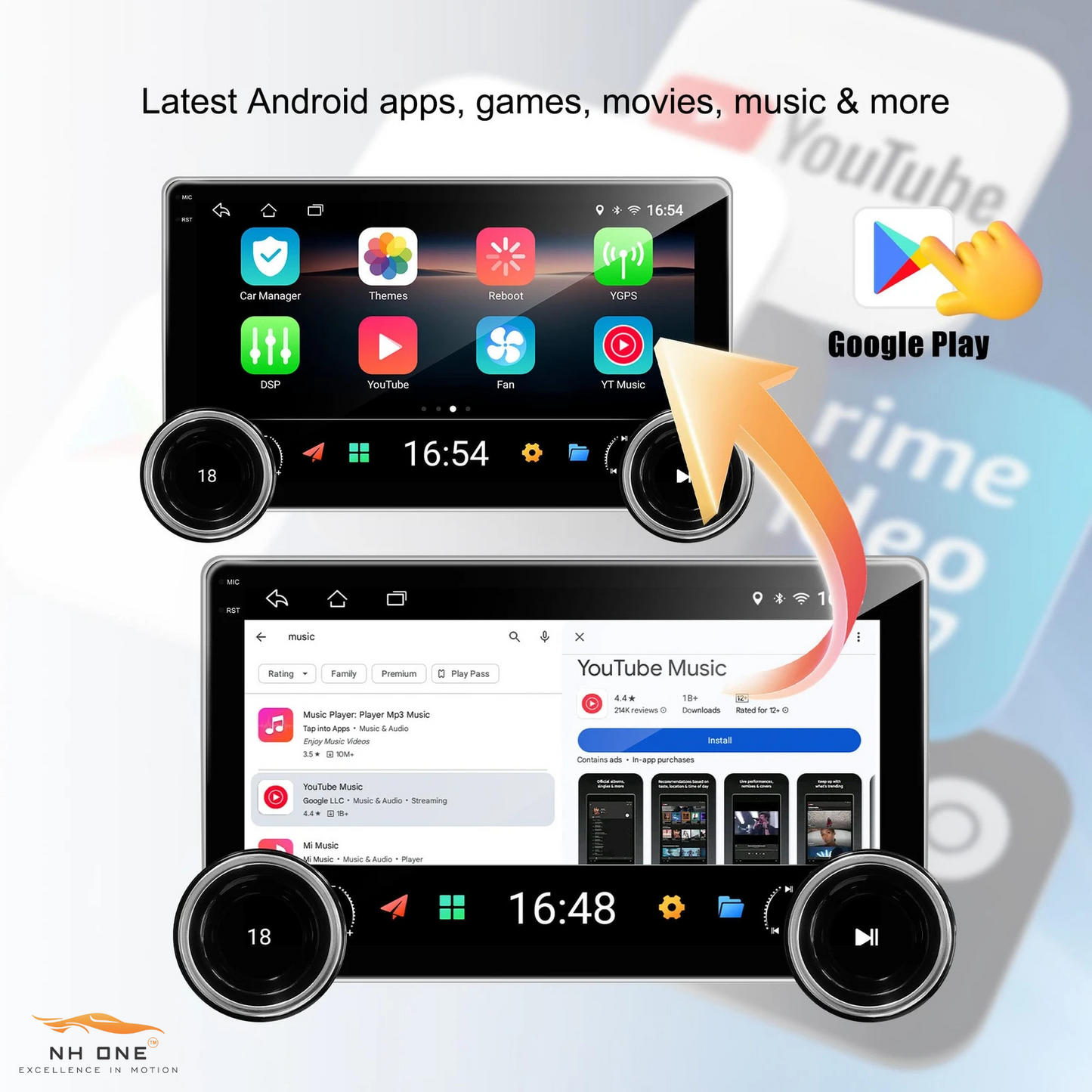Diamond 2K Car Android System | 11.8” Ultra-Clear Display | 360° Camera Support | 4GB RAM + 64GB Storage | Wireless CarPlay & Android Auto | Universal Fit | 2 Years Warranty