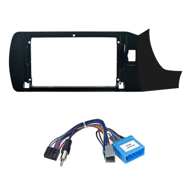 Durable 9 inch Android stereo frame for Honda Amaze 2016-2017 with power cable connector