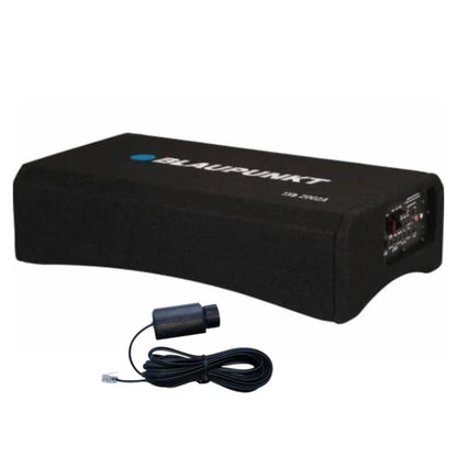 Blaupunkt TXb 2002A Active Down Firing Subwoofer – 1000W 8″ Dual Subwoofer