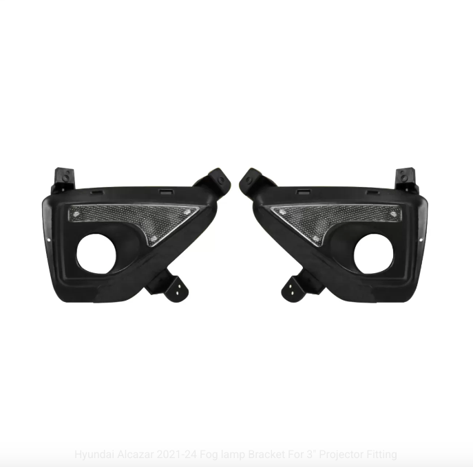Fog Lamp Bracket for Hyundai Alcazar 2021–2024 compatible with 3-inch LED projector fog lamps