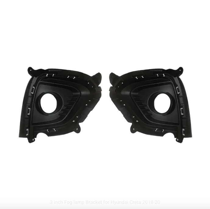 Fog Lamp Bracket for Hyundai Creta 2018–2020 compatible with 3-inch LED projector fog lamps