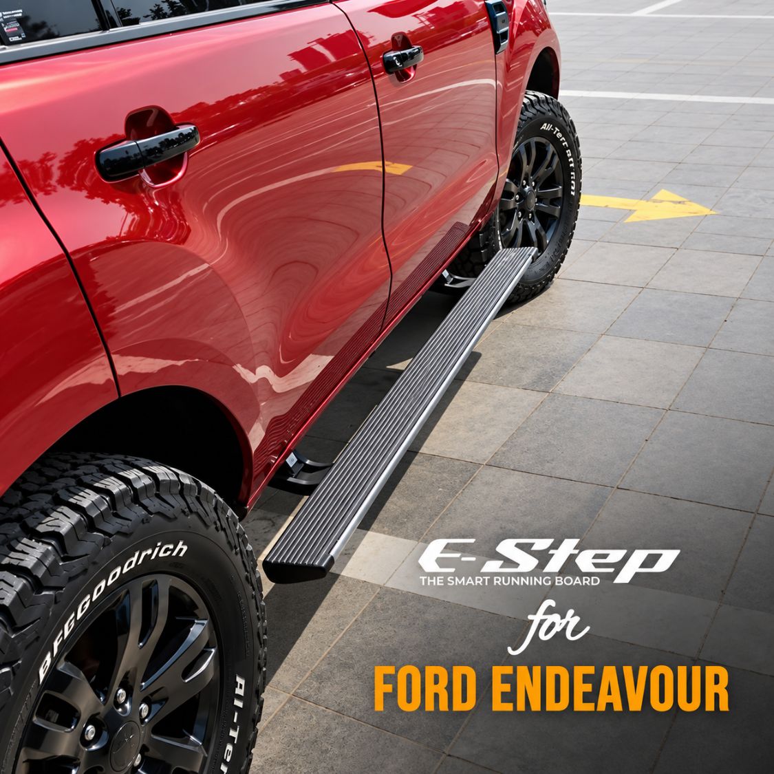 Ford Endeavour 2018–2022 RGB Electric Side Step (App Controlled) | 300KG Load Capacity | Automatic Door Opening | 1.5 Second Extension | ADC-12 Aluminium Alloy Body 