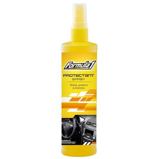 Formula 1 615006 protectant 295ml spray used for interior and exterior car surface protection and shine restoring gloss and cleaning plastic vinyl and rubber parts