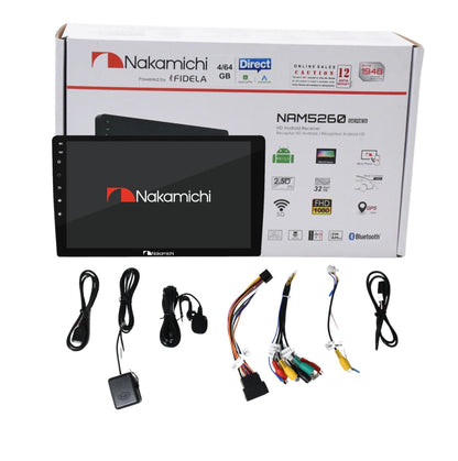 Nakamichi NAM5260-A9Z 4GB Ram 64 GB Memory | 9 Inch | Wireless Apple CarPlay Android Auto Car Android Stereo