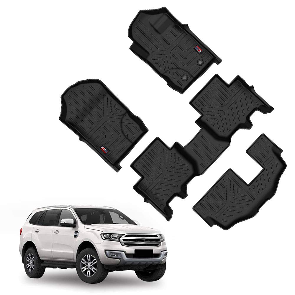 GFX Car Floor Mats for Ford Endeavour (2020 Onwards) Automatic – 6 Seater
