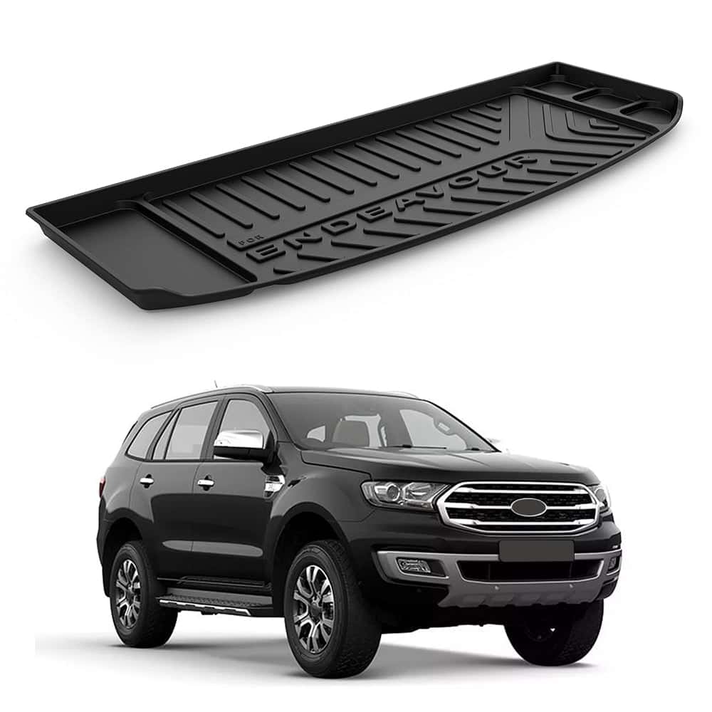 GFX Car Trunk Boot Mat for Ford Endeavour (2019-2021) | Premium Dicky Mat – Black