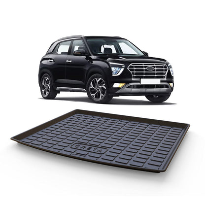 GFX Car Trunk Boot Mat for Hyundai Creta (2015-2021) | Premium Dicky Mat – Black