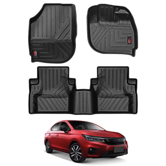 GFX Floor Mats for Honda City 2020 Onward Manual | Waterproof Black