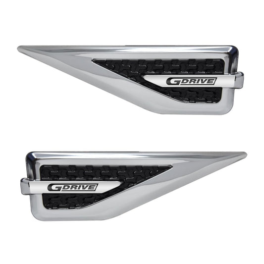 GFX Universal Decorative Car Side Vents and Stylish Exterior Vent Stickers Set of 2.