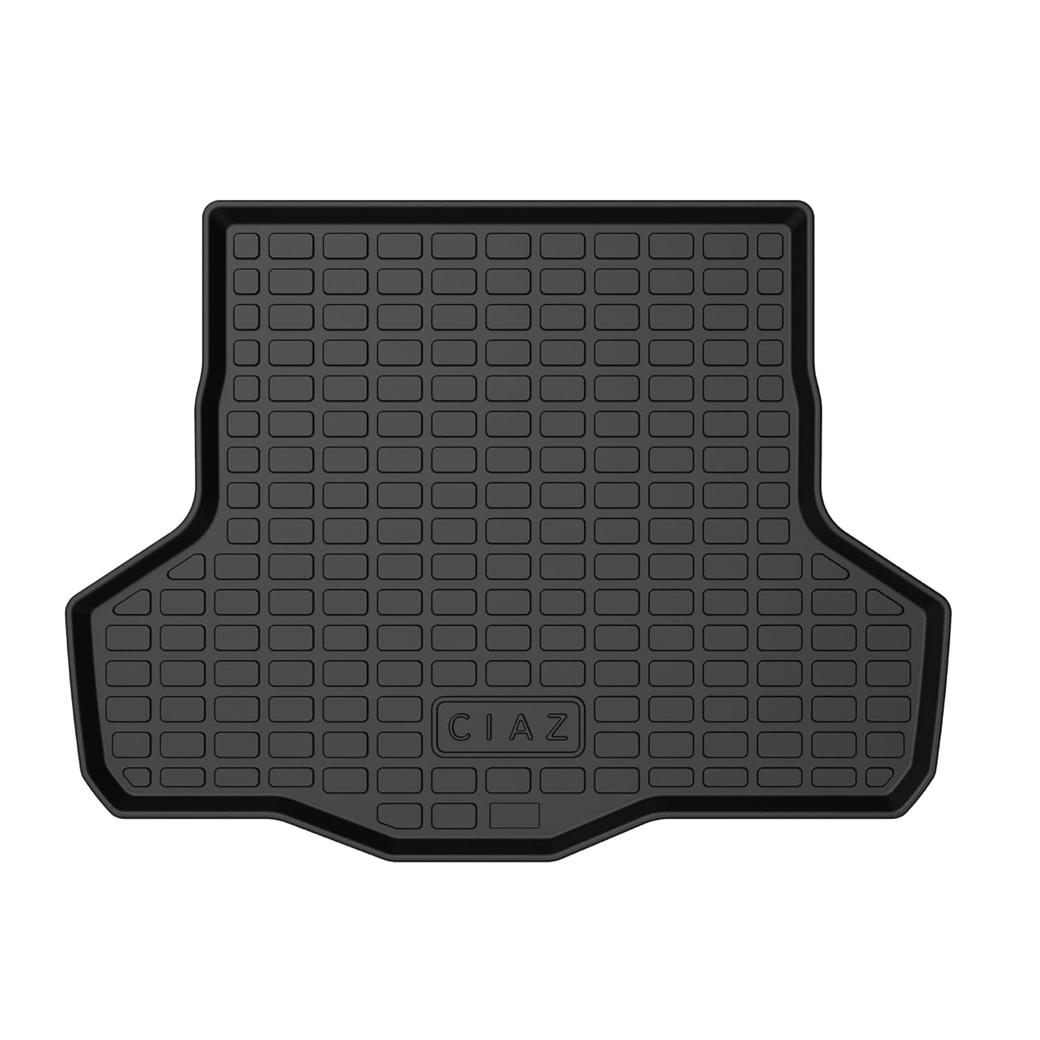 GFX premium black custom-fit trunk boot mat for Maruti Suzuki Ciaz 2014 onwards (Manual & Automatic), durable all-weather dicky protection.