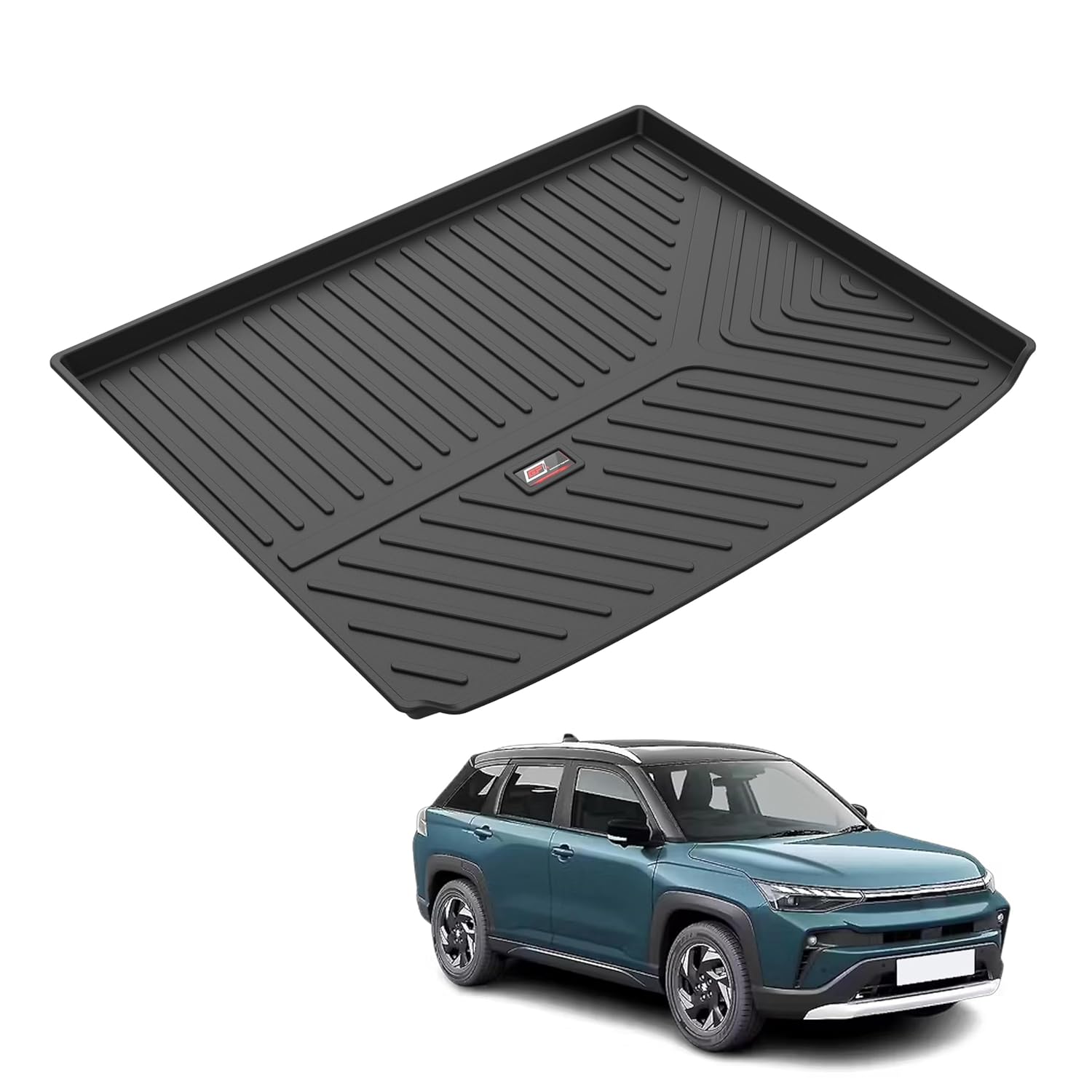 GFX premium black custom-fit trunk boot mat for Maruti Suzuki Victoris 2025 onwards, waterproof and anti-slip dicky protection.