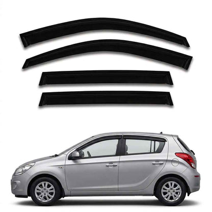 Galio Black Door Visor for Hyundai Santro Xing Set of 4 Black