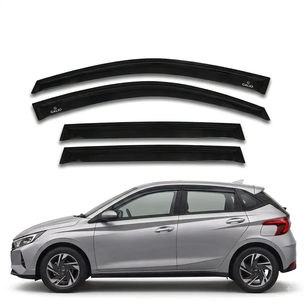 Galio Black Door Visor for Hyundai Venue 1st Gen 2019 to 2022 and 1st Gen FL 2022 to 2025