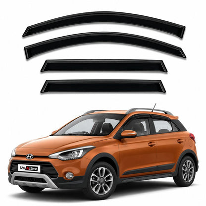 Galio Black Door Visor for Hyundai i20 Active 2014 to 2019
